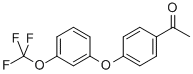 1-[4-(3-TRIFLUOROMETHOXY-PHENOXY)-PHENYL]-ETHANONE 化学構造式