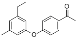 1-[4-(3-METHYL-5-ETHYL-PHENOXY)-PHENYL]-ETHANONE,887575-37-3,结构式