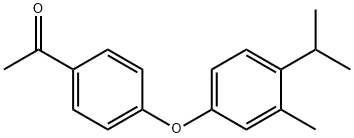 1-[4-(3-METHYL-4-ISOPROPYL-PHENOXY)-PHENYL]-ETHANONE Struktur