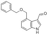 4-BENZYLOXYMETHYL-1H-INDOLE-3-CARBALDEHYDE Structure