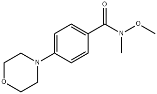 4-(N-MORPHOLINO)-N-METHY-N-METHOXYBENZAMIDE 结构式
