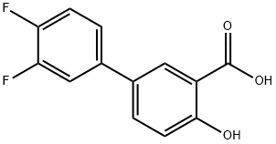 3',4'-DIFLUORO-4-HYDROXY-[1,1'-BIPHENYL]-3-CARBOXYLIC ACID,887576-75-2,结构式