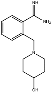 2-(4-HYDROXY-PIPERIDIN-1-YLMETHYL)-BENZAMIDINE Structure