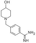 4-(4-HYDROXY-PIPERIDIN-1-YLMETHYL)-BENZAMIDINE,887577-72-2,结构式