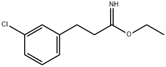 3-(3-CHLORO-PHENYL)-PROPIONIMIDIC ACID ETHYL ESTER Structure