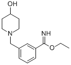 3-(4-HYDROXY-PIPERIDIN-1-YLMETHYL)-BENZIMIDIC ACID ETHYL ESTER Structure