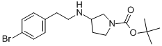 1-BOC-3-[2-(4-BROMO-PHENYL)-ETHYLAMINO]-PYRROLIDINE Structure