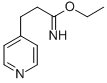 3-PYRIDIN-4-YL-PROPIONIMIDIC ACID ETHYL ESTER Structure