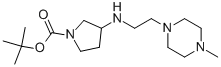 1-BOC-3-[(4-METHYL-PIPERAZIN-1-YLETHYL)-AMINO]-PYRROLIDINE 结构式