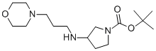 1-BOC-3-(3-MORPHOLIN-4-YL-PROPYLAMINO)-PYRROLIDINE,887579-34-2,结构式