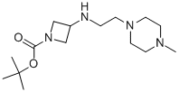 1-BOC-3-[(4-METHYL-PIPERAZIN-1-YLETHYL)-AMINO]-AZETIDINE Struktur