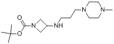 1-BOC-3-[(4-METHYL-PIPERAZIN-1-YLPROPYL)-AMINO]-AZETIDINE Structure