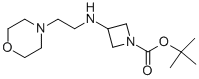 1-BOC-3-(2-MORPHOLIN-4-YL-ETHYLAMINO)-AZETIDINE 结构式