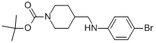 1-BOC-4-[(4-BROMO-PHENYLAMINO)-METHYL]-PIPERIDINE Struktur