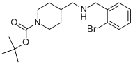 1-BOC-4-[(2-BROMO-BENZYLAMINO)-METHYL]-PIPERIDINE Structure