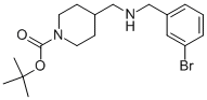 1-BOC-4-[(3-BROMO-BENZYLAMINO)-METHYL]-PIPERIDINE Structure