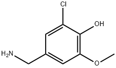 3-CHLORO-4-HYDROXY-5-METHOXYBENZYLAMINE,887582-40-3,结构式