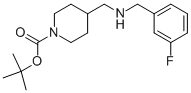 1-BOC-4-[(3-FLUORO-BENZYLAMINO)-METHYL]-PIPERIDINE,887582-51-6,结构式