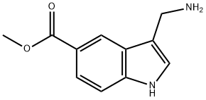 3-AMINOMETHYL-1H-INDOLE-5-CARBOXYLIC ACID METHYL ESTER Structure