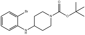 1-BOC-4-(2-BROMO-PHENYLAMINO)-PIPERIDINE,887583-70-2,结构式