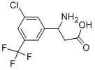 3-AMINO-3-(3-CHLORO-5-TRIFLUOROMETHYL-PHENYL)-PROPIONIC ACID 结构式