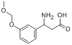 3-AMINO-3-(3-METHOXYMETHOXY-PHENYL)-PROPIONIC ACID 化学構造式