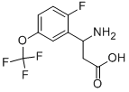 3-AMINO-3-(2-FLUORO-5-TRIFLUOROMETHOXY-PHENYL)-PROPIONIC ACID Structure