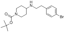 1-BOC-4-[2-(4-BROMO-PHENYL)-ETHYLAMINO]-PIPERIDINE 结构式