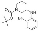 1-BOC-3-(2-BROMO-PHENYLAMINO)-PIPERIDINE 结构式