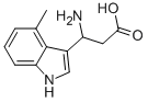 3-AMINO-3-(4-METHYL-INDOL-3-YL)-PROPIONIC ACID 结构式