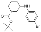 1-BOC-3-(4-BROMO-PHENYLAMINO)-PIPERIDINE Struktur