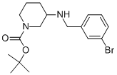 1-BOC-3-(3-BROMO-BENZYLAMINO)-PIPERIDINE Structure