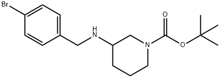 1-BOC-3-(4-BROMO-BENZYLAMINO)-PIPERIDINE,887584-43-2,结构式