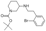 1-BOC-3-[2-(2-BROMO-PHENYL)-ETHYLAMINO]-PIPERIDINE Structure