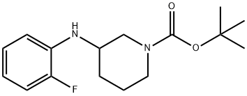 1-BOC-3-(2-FLUORO-PHENYLAMINO)-PIPERIDINE Struktur