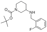 1-BOC-3-(2-FLUORO-BENZYLAMINO)-PIPERIDINE Structure