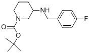 1-BOC-3-(4-FLUORO-BENZYLAMINO)-PIPERIDINE Structure