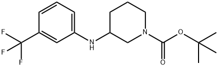 1-BOC-3-(3-TRIFLUOROMETHYL-PHENYLAMINO)-PIPERIDINE Structure