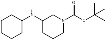 1-BOC-3-CYCLOHEXYLAMINO-PIPERIDINE Structure