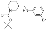 1-BOC-3-[(3-BROMO-PHENYLAMINO)-METHYL]-PIPERIDINE Struktur