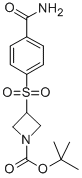 3-(4-CARBAMOYL-BENZENESULFONYL)-AZETIDINE-1-CARBOXYLIC ACID TERT-BUTYL ESTER Struktur