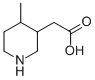 4-METHYL-3-PIPERIDINEACETIC ACID Struktur