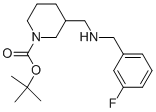 1-BOC-3-[(3-FLUORO-BENZYLAMINO)-METHYL]-PIPERIDINE,887587-52-2,结构式