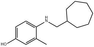 4-[(CYCLOHEPTYLMETHYL)-AMINO]-3-METHYL-PHENOL Structure