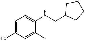 4-[(CYCLOPENTYLMETHYL)-AMINO]-3-METHYL-PHENOL,887587-66-8,结构式