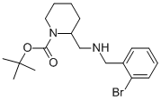1-BOC-2-[(2-BROMO-BENZYLAMINO)-METHYL]-PIPERIDINE Struktur