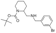 1-BOC-2-[(3-BROMO-BENZYLAMINO)-METHYL]-PIPERIDINE,887587-79-3,结构式