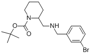 1-BOC-2-[(3-BROMO-BENZYLAMINO)-METHYL]-PIPERIDINE Structure