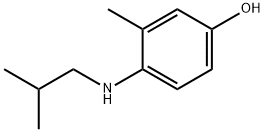 4-(2-METHYL-PROPYLAMINO)-3-METHYL-PHENOL 化学構造式