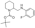 1-BOC-2-[(2-FLUORO-PHENYLAMINO)-METHYL]-PIPERIDINE,887587-89-5,结构式